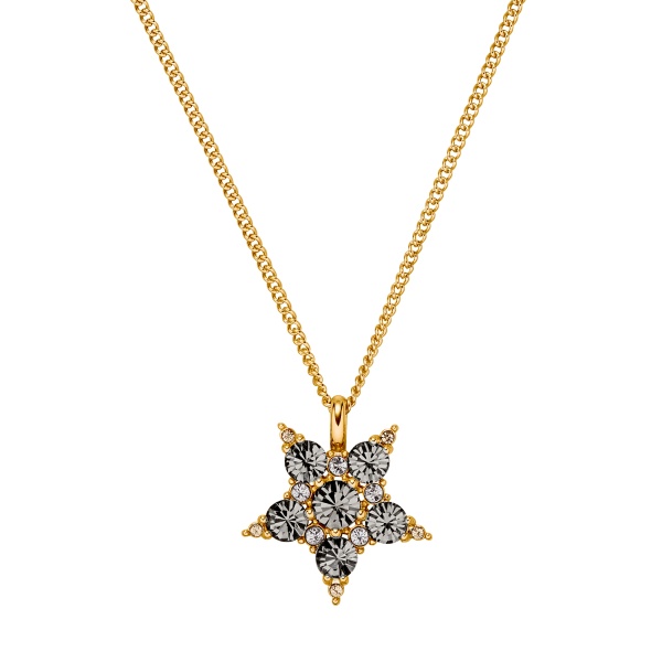 Dyrberg Kern Lyra Gold Necklace - Grey